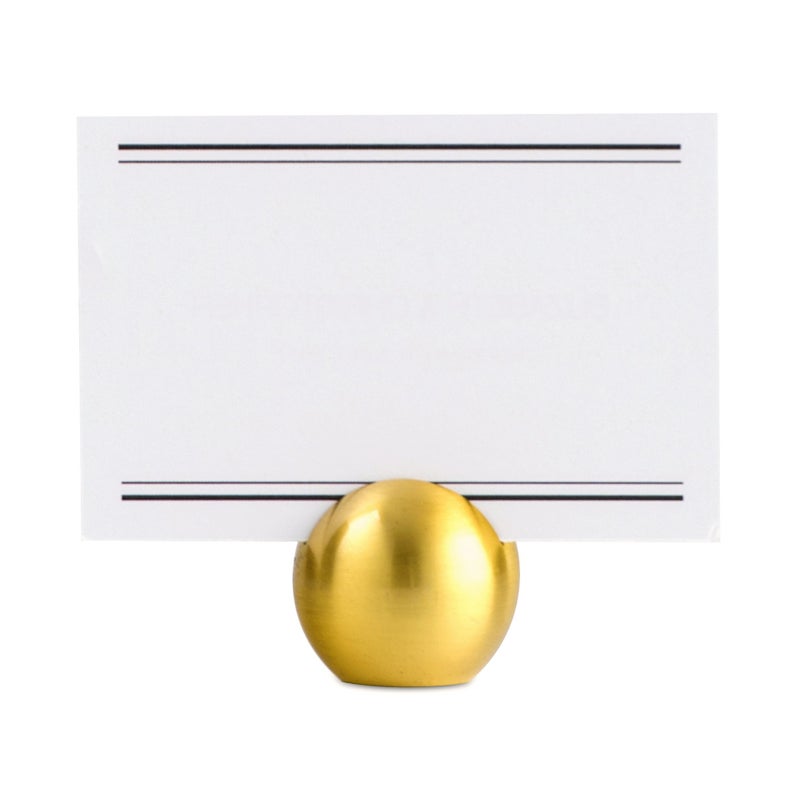 Weddingstar Classic Round Place Brushed Gold Card Holder, 0.4 x 1 x 1 inches - Image 2